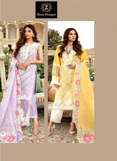 Ziaaz designs 7776 Latest Designer Fancy Festive Wear Cotton Dress Material Collection 